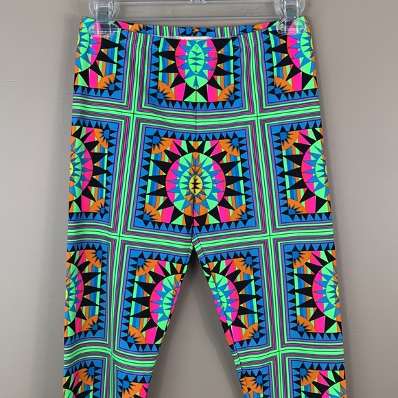 Mara Hoffman neon swim leggings sz med - Picture 2 of 8